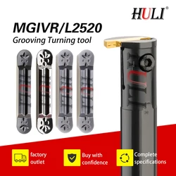 MGIVR2520-1.5/2.5 CNC Inner Hole Groove Cutting Tool Holder MRMN CNC lathe Tools Grooving Insert MGIVR Turning Tool Cutter Bar