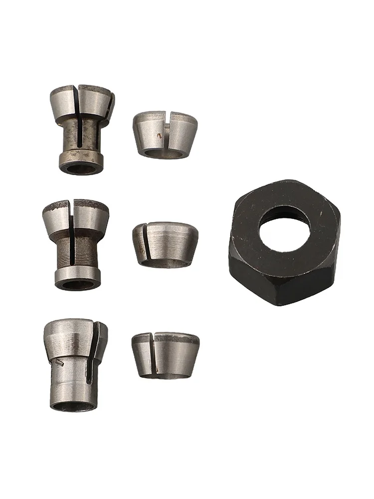 Collet Conversion Woodworking Collet Chuck Adapter Chuck Adapter Set Carbide Material Hardness Heat Treatment High Strength