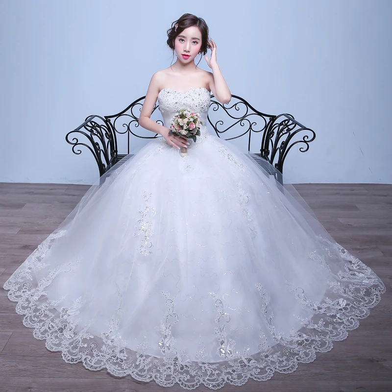 ที่กําหนดเองที่ไม่มีสายหนัง Gowns แต่งงานสําหรับเจ้าสาวคลาสสิก Elegant Lace Tulle ชุดเจ้าสาวใหม่แขนกุด Sukienki Na Wesele Damskie