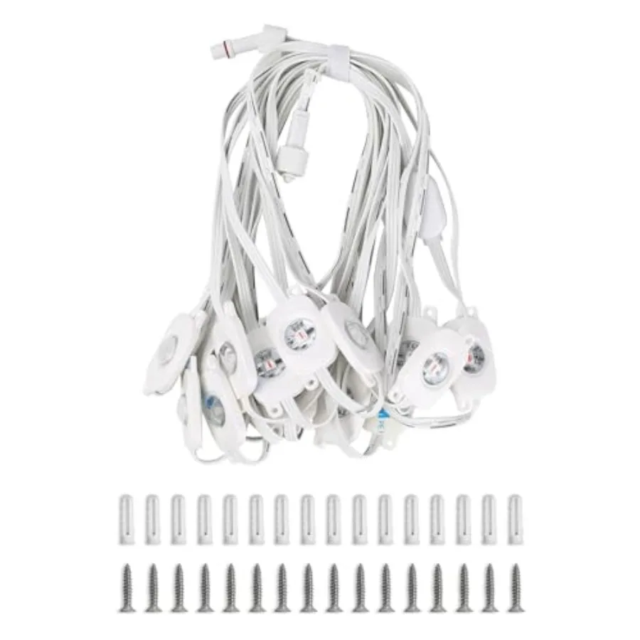 

EE1 Permanent Lights Accessories Only 25 ft EE1 Permanent Outdoor Lights Single Strand Without Adapter and in-line Controller