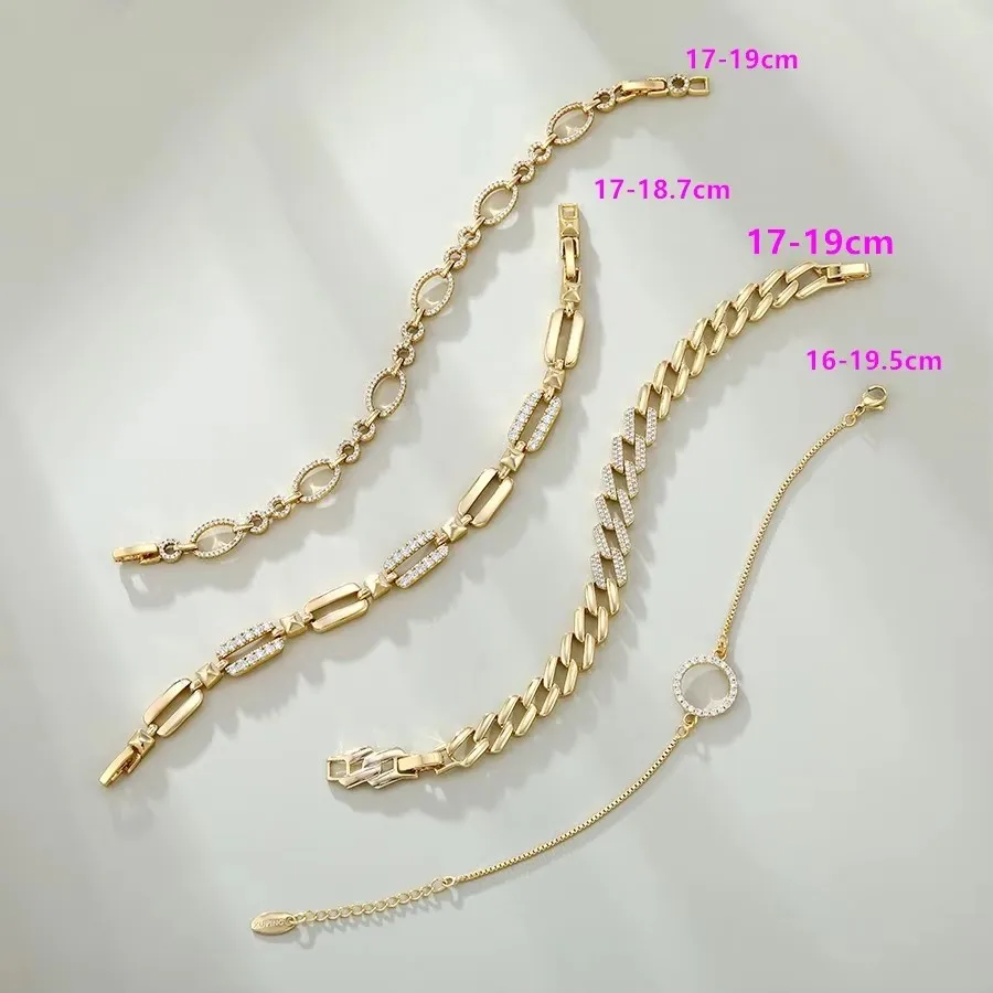 Xuping Jewelry Promotion Trendy Light Gold Color Mixed Group Charm Elegant Earrings Bracelets for Women Party Gift
