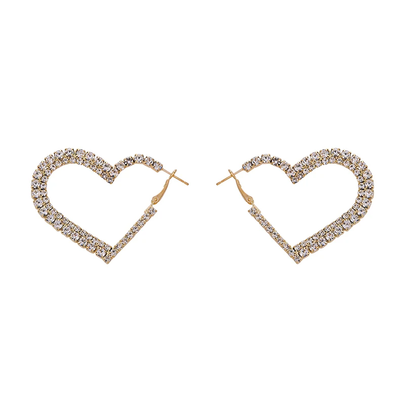 Fashion Cute Heart Stud Earrings Fashion Jewelry Simple Cubic Zirconia Earrings For Women Statement Earrings Jewelry Gift