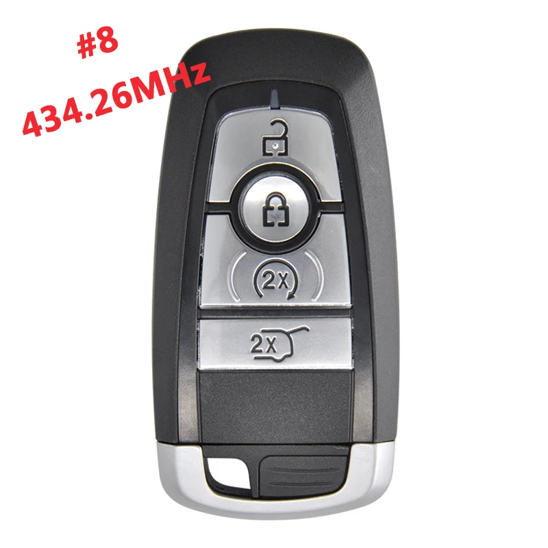 

AK018087 #8 434.26MHz PN JL1T-15K601-EC For Ford 15K601 Smart Remote Key 4 Button 49 Chip A2C15010903