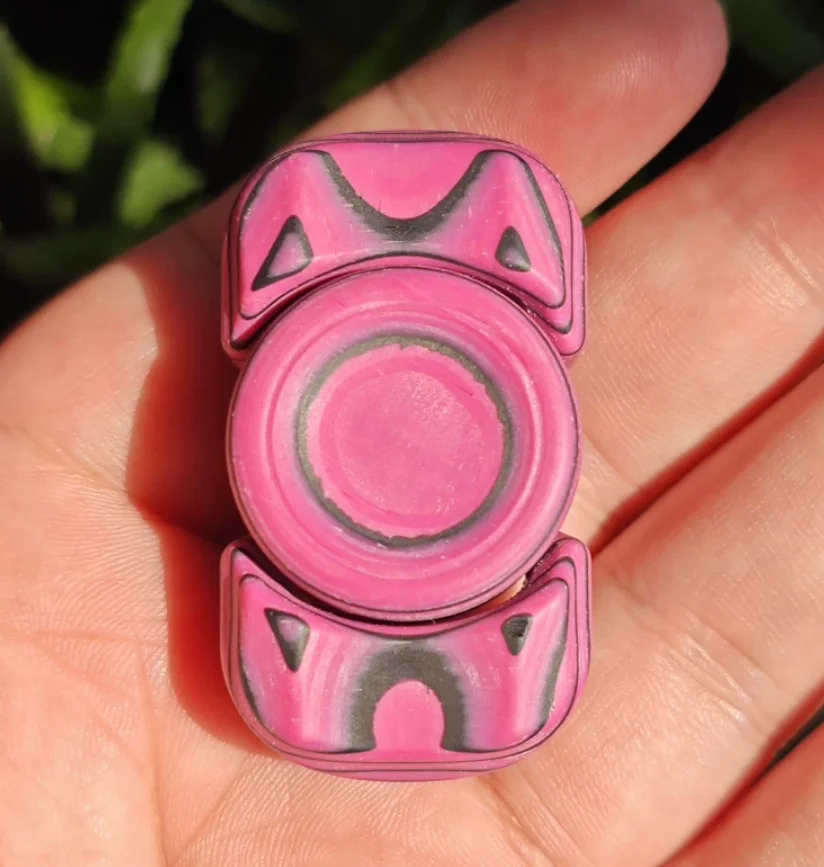 Used EDC Powder carbon quartz thick spindle mini Stress Relief Toy Haptic Spinner Fingertip Gyroscope Decompression Toys