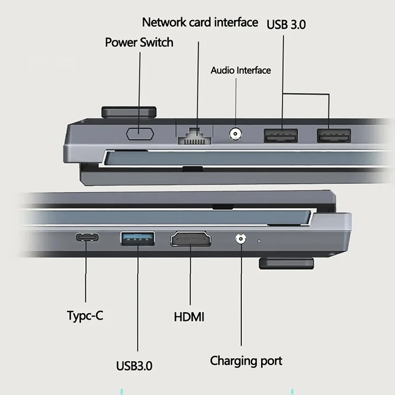 인텔 코어 i7-1260P i5-12450H 듀얼 스크린 노트북, 16 + 16 인치, 64GB DDR4 2TB SSD, 4.7GHz HD 카메라 터치 스크린, 경량 노트북