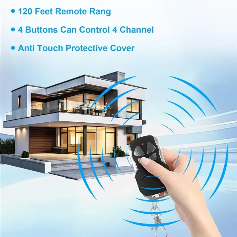 Garage Door Opener Remote for Liftmaster Chamberlain 2 Pack Replacement Units Universal Keychain Remote Control