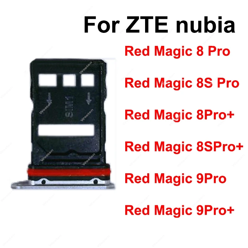 

For ZTE nubia Red Magic 8 8S 9 Pro+ Plus NX729J NX769J Sim Card Tray SIM Card Holder Adapter Reader Parts