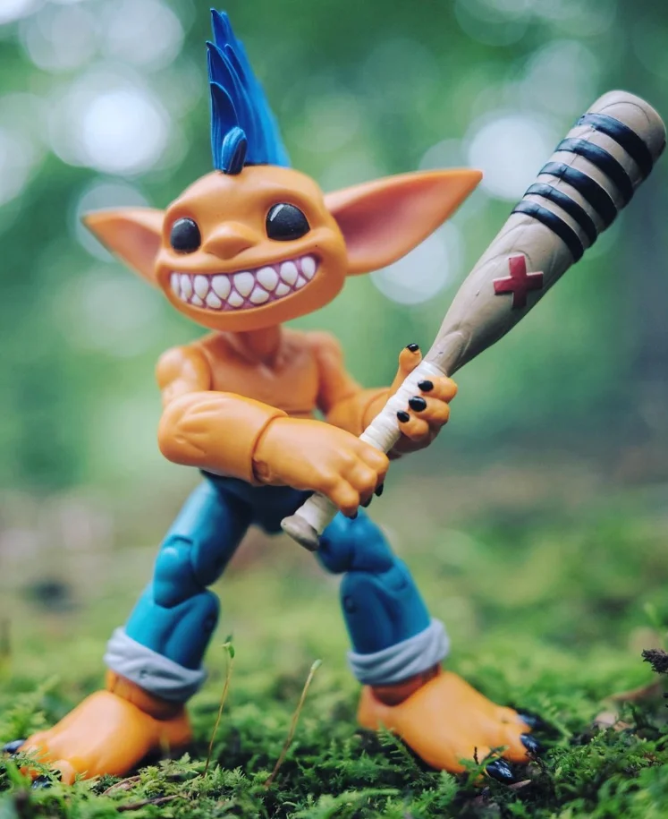 Auf Lager Heißer Verkauf Hochwertige Plunderlings Captain Teel Goblin Sammlung 1/12 4 Zoll Action Figure PCs Modell Sammlung Spielzeug