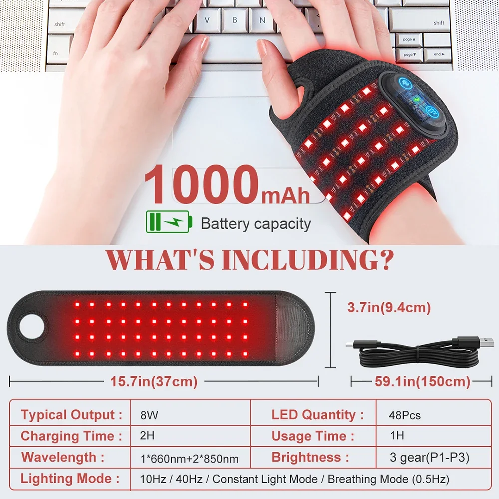 حزام معصم للعلاج بالضوء الأحمر - مراجعة Red Light Therapy Belt وسعره