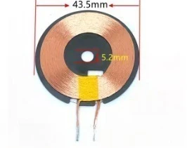 10uh50mm wireless charging power supply coil with magnetic separator XKT-L47