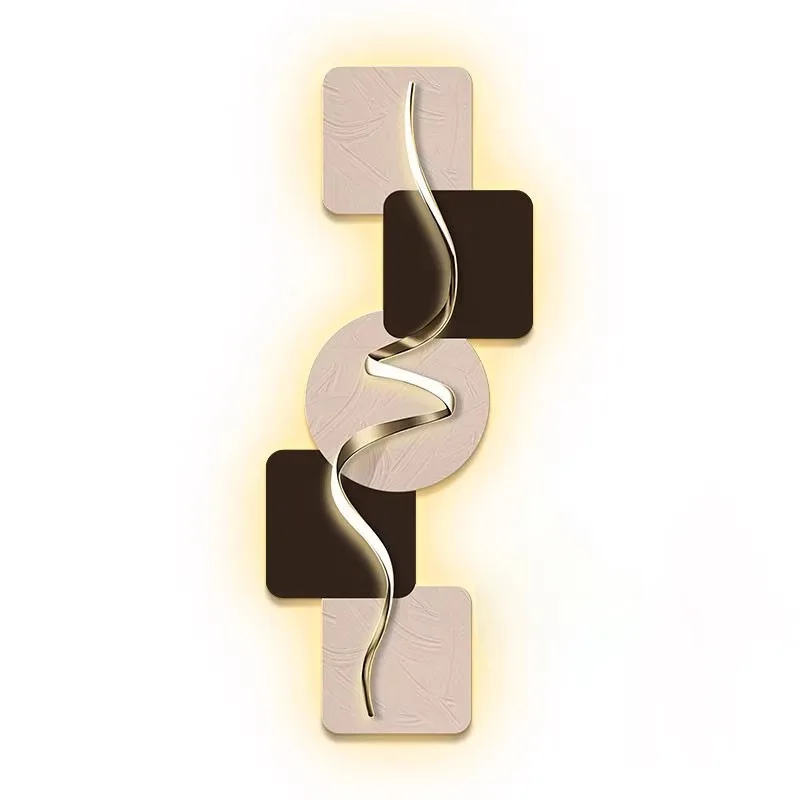 

Light luxury entry with lights, decorative painting in the entrance, corridor and aisle, advanced sense