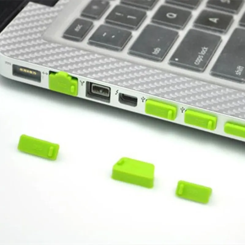 13pcs Computer Dust Plug Colorful Silicone Anti Dust Plug Computer Cover Laptop Waterproof Plug Laptop Dustproof