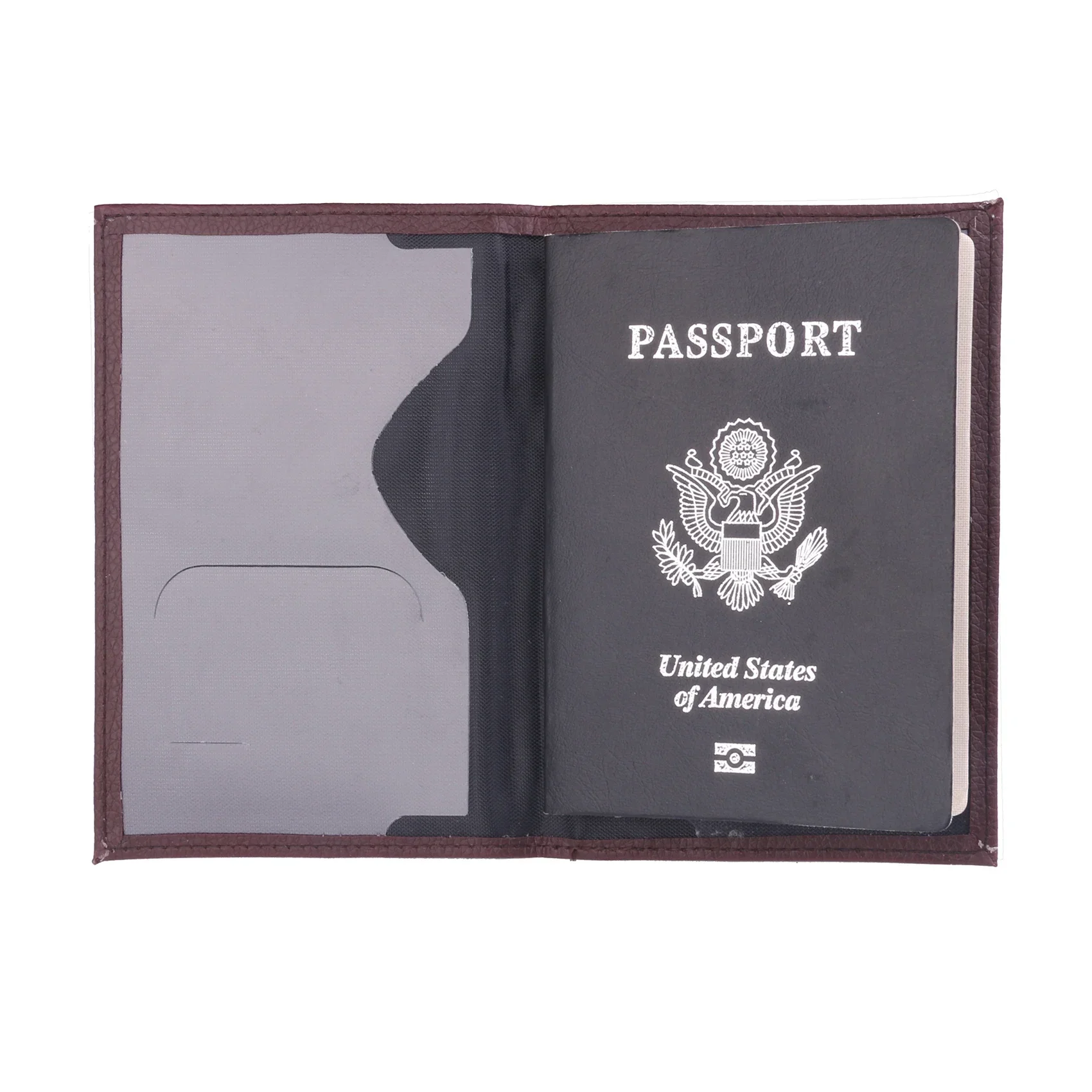 High Quality Pu Passport Protective Cover Bank Card Holder Travel Document Fashion Men and Women French Passport Cover Wallet