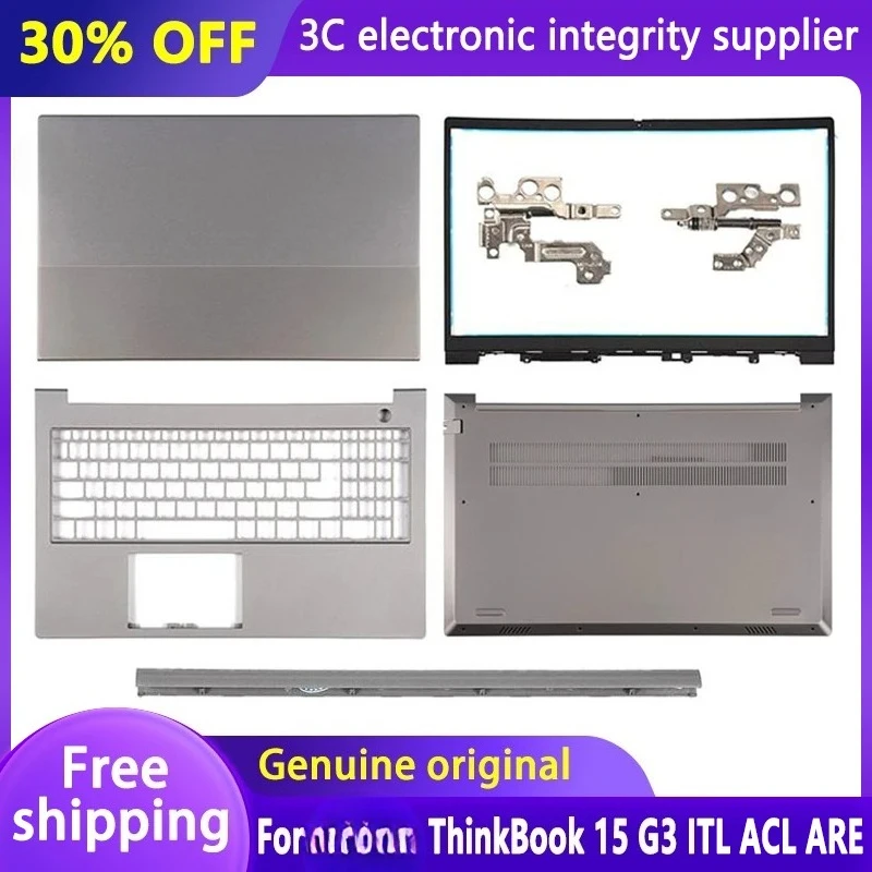 

Новый оригинальный ЖК-дисплей для ноутбука, задняя верхняя крышка/передняя панель/петля/подставка для рук/нижний корпус для ThinkBook 15 G3 ITL ThinkBook 15 G3 ACL