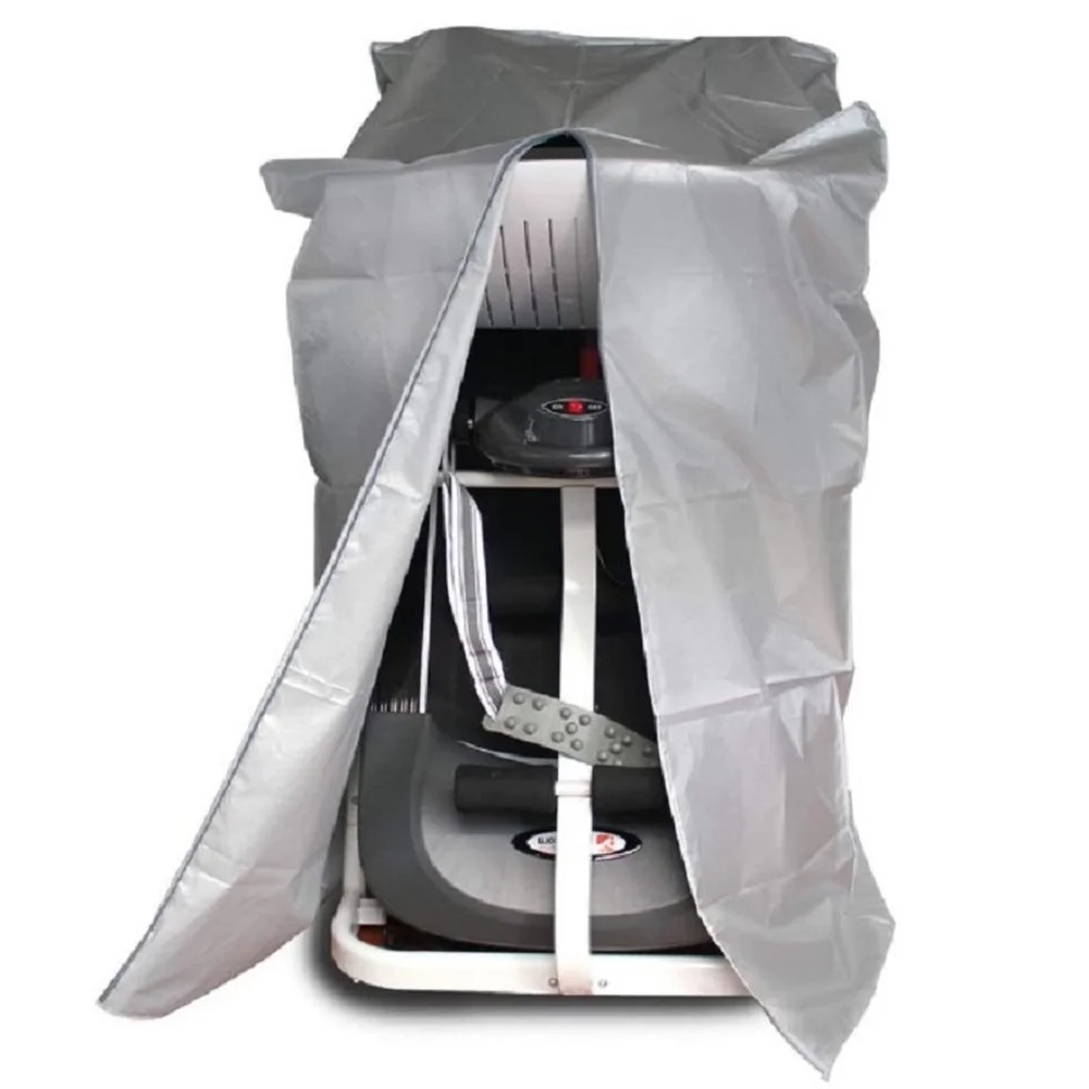 

Treadmill Dust Cover 210D Silver Coated Oxford Fabric Waterproof Wind Rain Snow Sun Resistant 95x75x160cm Black