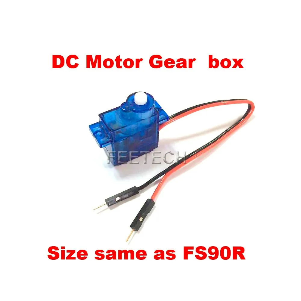 20PCS Mini Robot a 4 Gambe Design FM90 DC MOTORE Gear Box con telecomando Mini aereo in plastica Tipo Radiocomando Servo