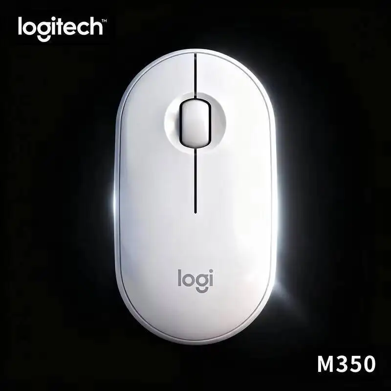 

Бесшумная эргономичная мышь Logitech M350 — комфортная поддержка ладони, тихая работа, Bluetooth и USB, 18 месяцев автономной работы, для дома и работы