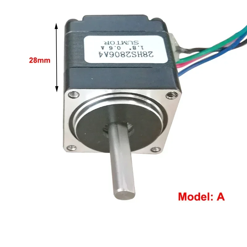 1PC Small 28BY NEMA 11 Stepper Stepping Motor 1.8 Degree 2-phase 4-wire Single/Dual Shaft for SMT Dispensing Machine