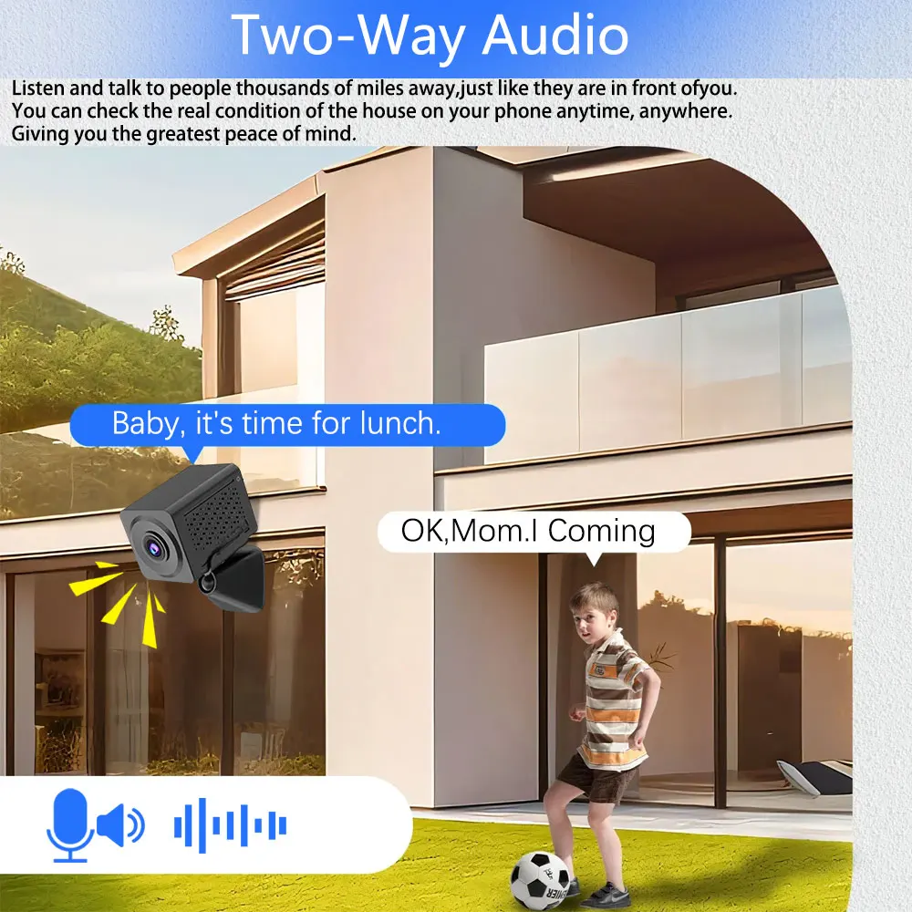 Imagem -03 - O-kam Bateria Embutida Mini Câmera 5mp Inteligente Proteção de Segurança em Casa Monitor Wi-fi Câmera Remota Cor Traseira Visão Noturna