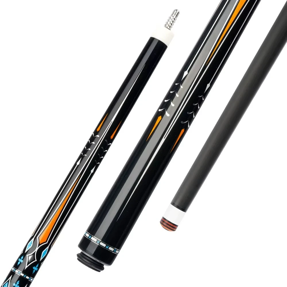 

Carbon Fiber Carom Billiard Cue 142 cm Stainless Steel 8-tooth Interface Tight Stable Ebony Two-stage Club