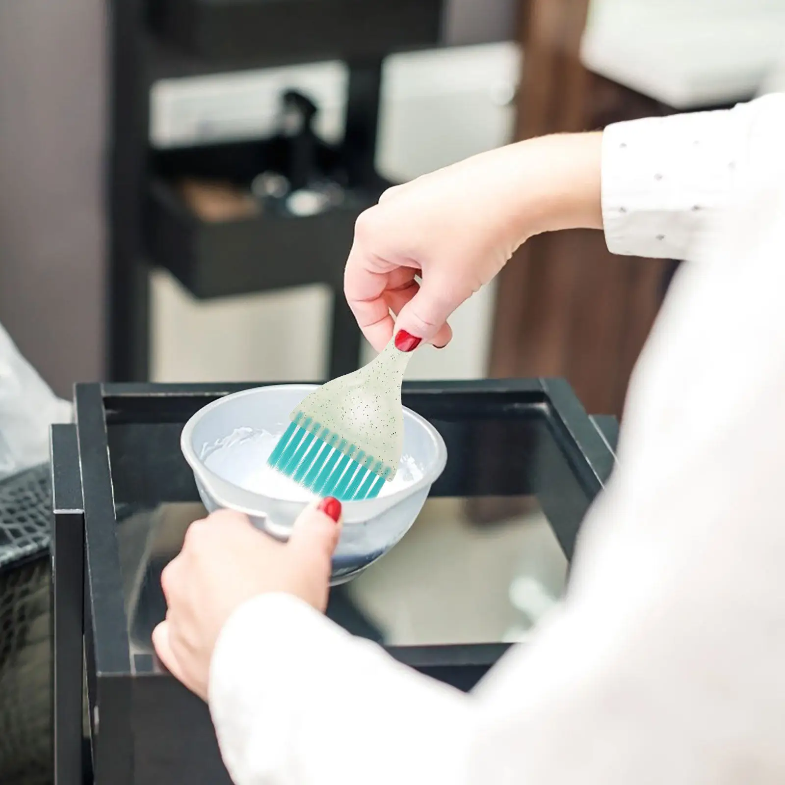 

Набор для окрашивания волос: кисть и чаша, инструмент для нанесения краски с гибкой щетиной для личного и профессионального использования