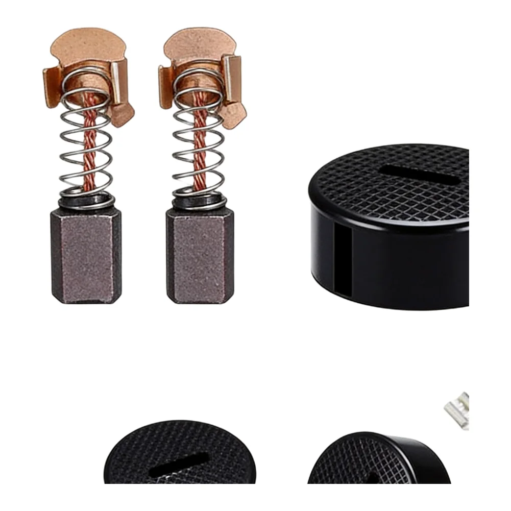 5 Piece Carbon Brushes + Brush Cap+ Brush Holder For BGA450 BGA452 DGA452 BJS161 CB-430 Electric Power- Tool Replacement Parts