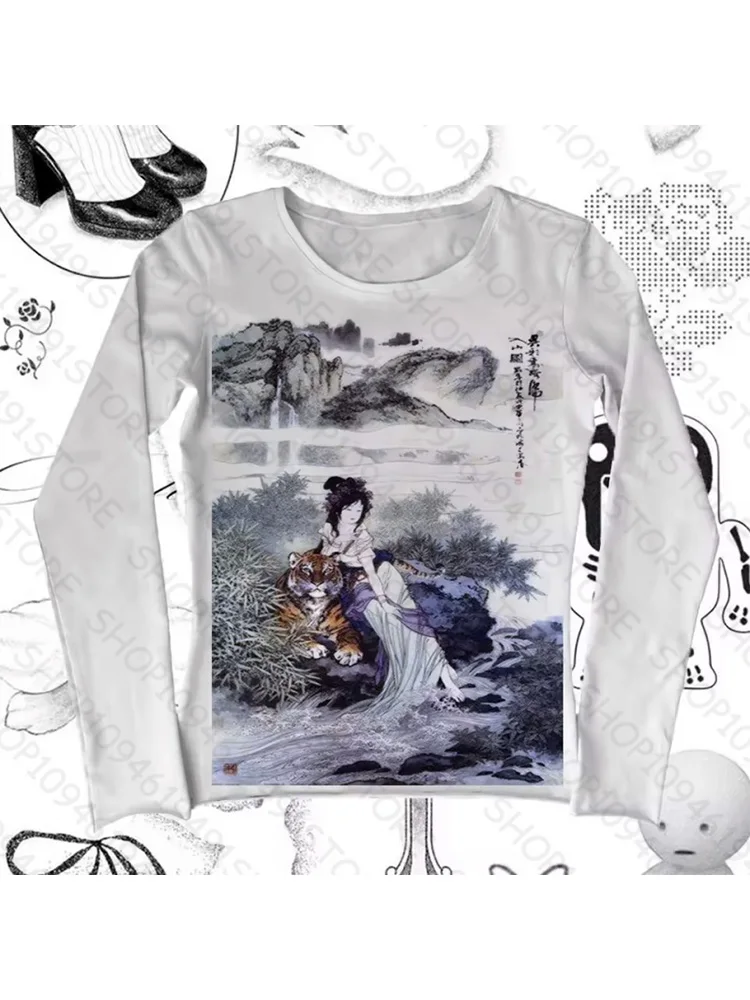 Star Girl Y2k Tops Harajuku Grunge Clothes for Women Kpop Goth Emo Crop Top Women Long Sleeve Trashy Y2k 2000s Women's T-shirts