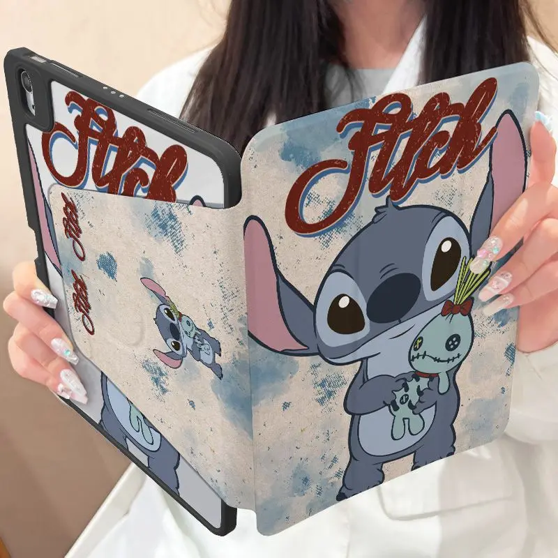 

Чехол с дизайном в стиле туши для iPad Air 11, iPad 10-го/11-го поколения, A16, 9-го поколения, iPad Pro 11, 4, 5, 10.9 дюймов, 12.9, M2, M3, M4, Mini 7 с держателем для Apple Pencil