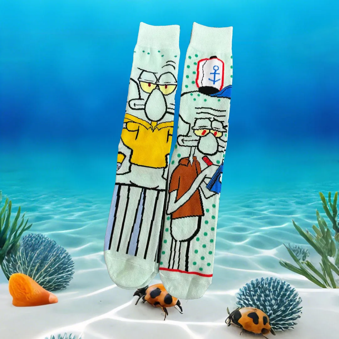 

1/2 Pairs of Anime Series Cute Tall Socks Knitted Unisex