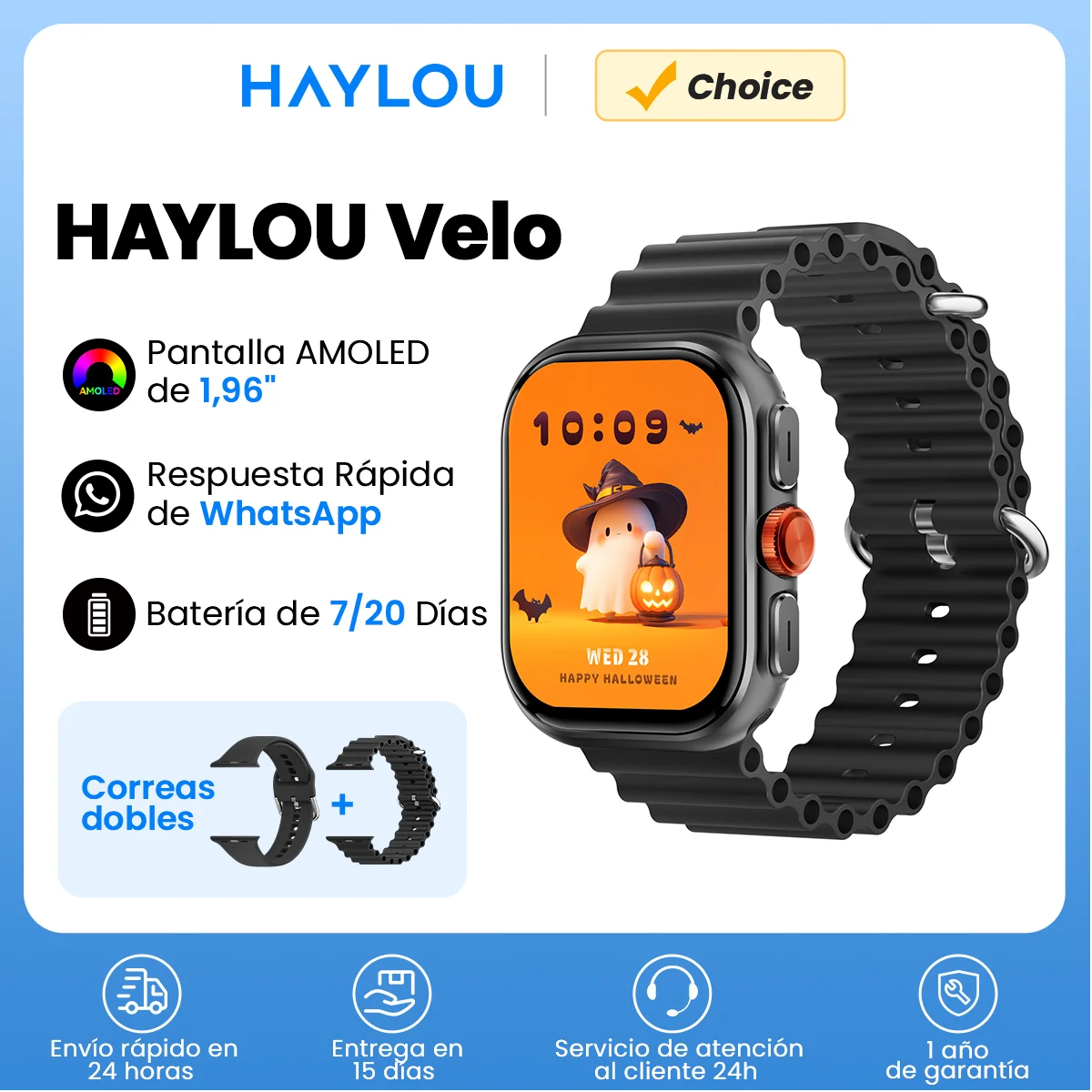 Reloj inteligente HAYLOU Velo AMOLED