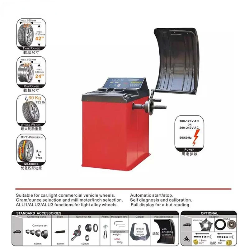 Tire Service Machine Automatic Wheel Balancer Tyre Balancing Machine Tyre Balancing Machine