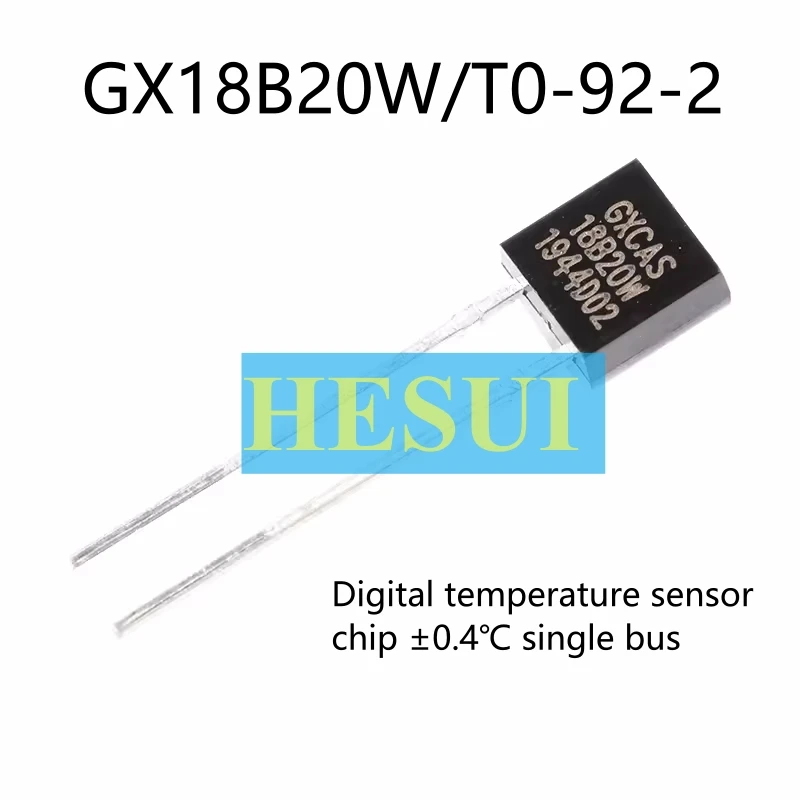 Original GX18B20W TO-92-2 programmable resolution single bus temperature sensor chip ±0.4℃