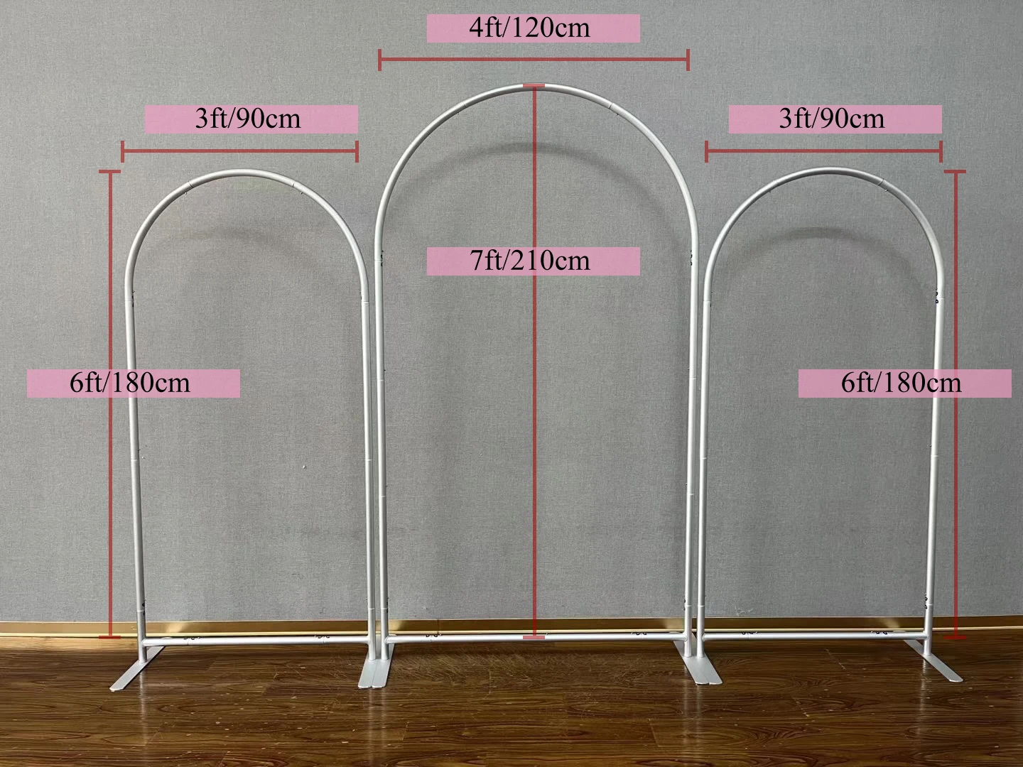 Tie Dye Custom Wedding Arch Backdrop 4x7ft and 3x6ft 3 Stands and Double Sided Printing Covers for Birthday Party Baby Shower