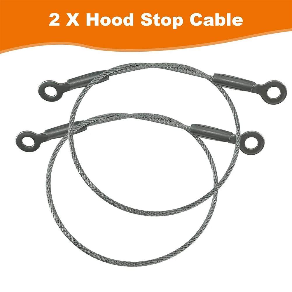 A17 18481 000 Hood Stay Stop Control Cable for Freightliner For 2008 to 2017 Direct Replacement 25.6 Inch Steel Cable