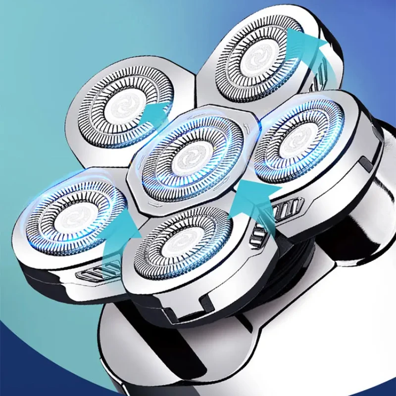 تصميم جديد فريد من نوعه PX7 مستوى مقاوم للماء للسفر المحمول للاستخدام المنزلي للرجال ماكينة حلاقة صغيرة للجسم 6 في 1 ماكينة حلاقة إلكترونية قابلة لإعادة الشحن