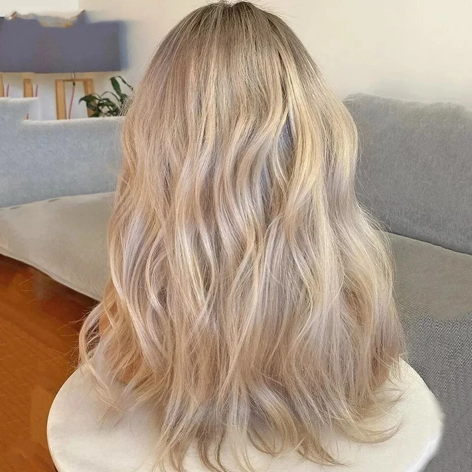 

Женские парики, модный объемный волнистый синтетический парик спереди, красивый светло-русый модный дешевый парик, ежедневное использование для вечеринок