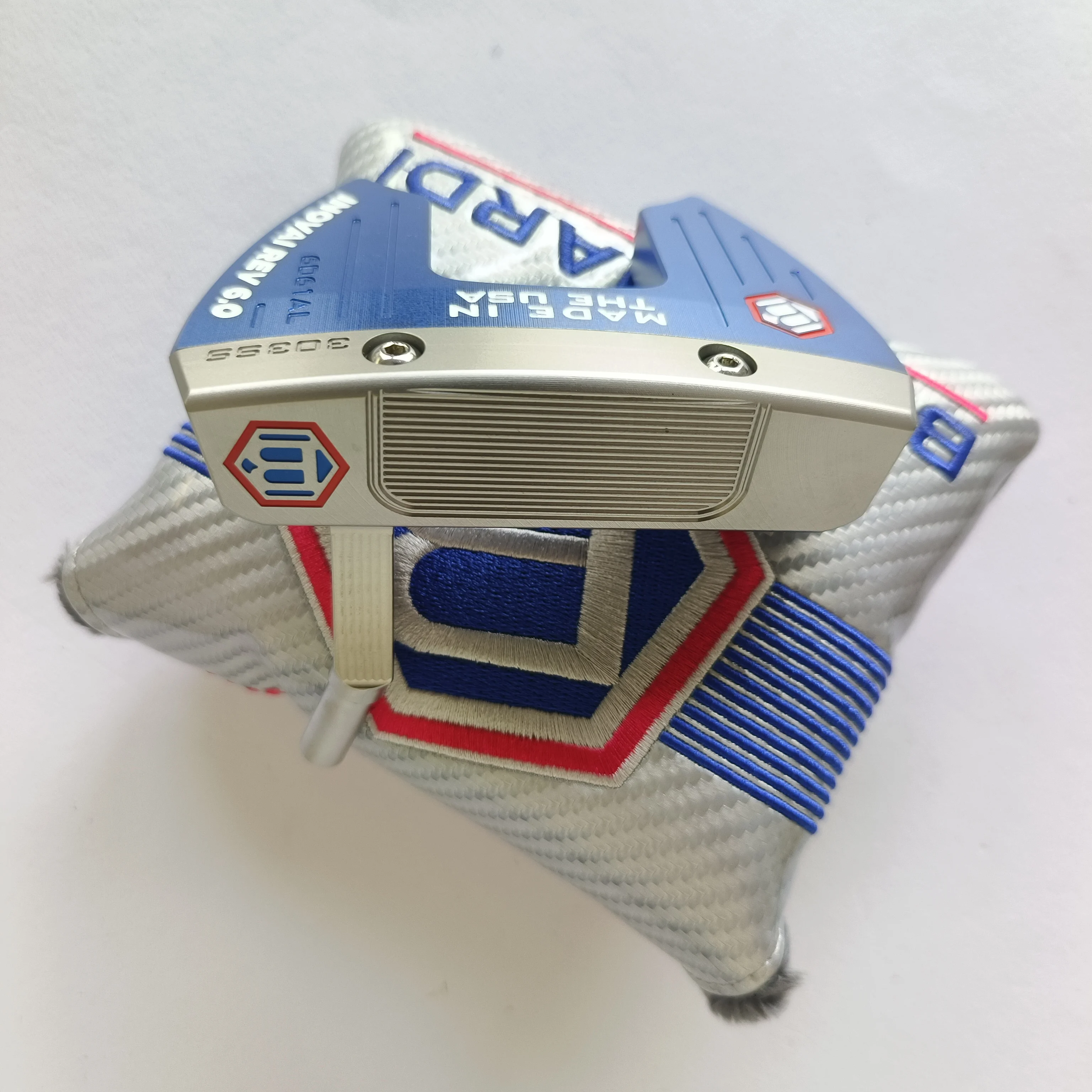 JUNYUE Brid golf putter blue putter,CNC Soft Iron Forged Golf Putter Head