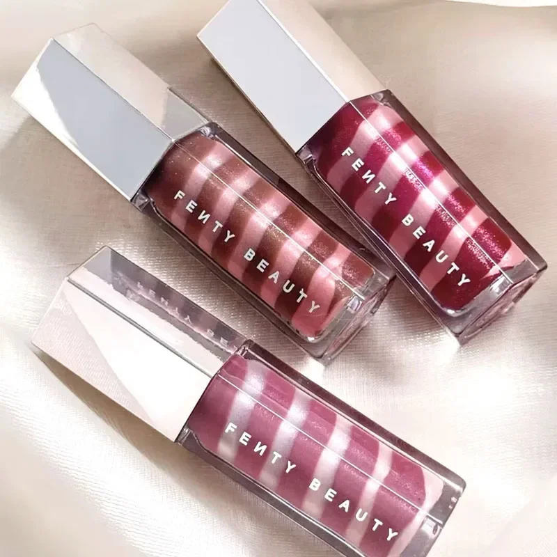 Luxury Brand Gloss Cream Swirl Lip Gloss Striped Layered Lip Luminizer Shimmer Mirror Plumping Lip Makeup Fussy Flex RIRI Sweet