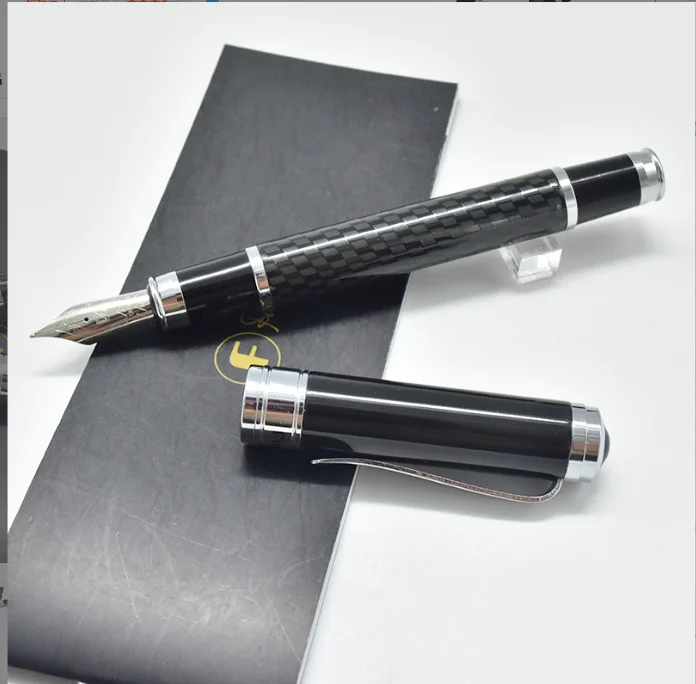 Fountain Pen Fuliwen 2033 High end Metal Imitation Carbon Fiber Business Gift Pen