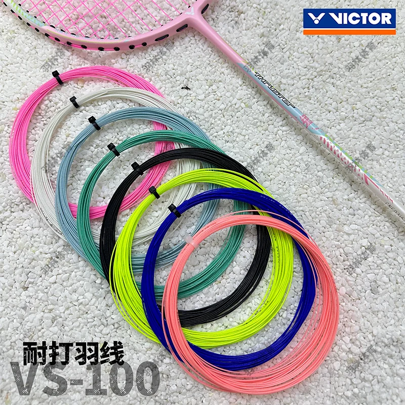 

Струны для ракетки для бадминтона Victor VS-100, прочный нейлон, упаковка из 5 шт., оригинальная струна для ракетки для бадминтона