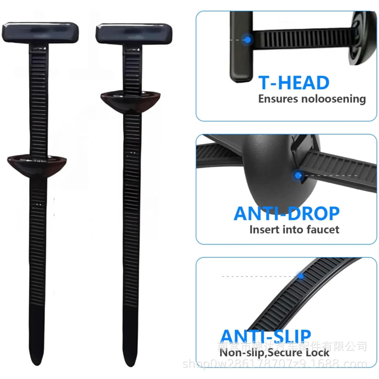 Cable Tie Buckle Fixed Through the Core Nail Cable Tie Buckle Mudguard Fender Inner Lining Trunk Buckle