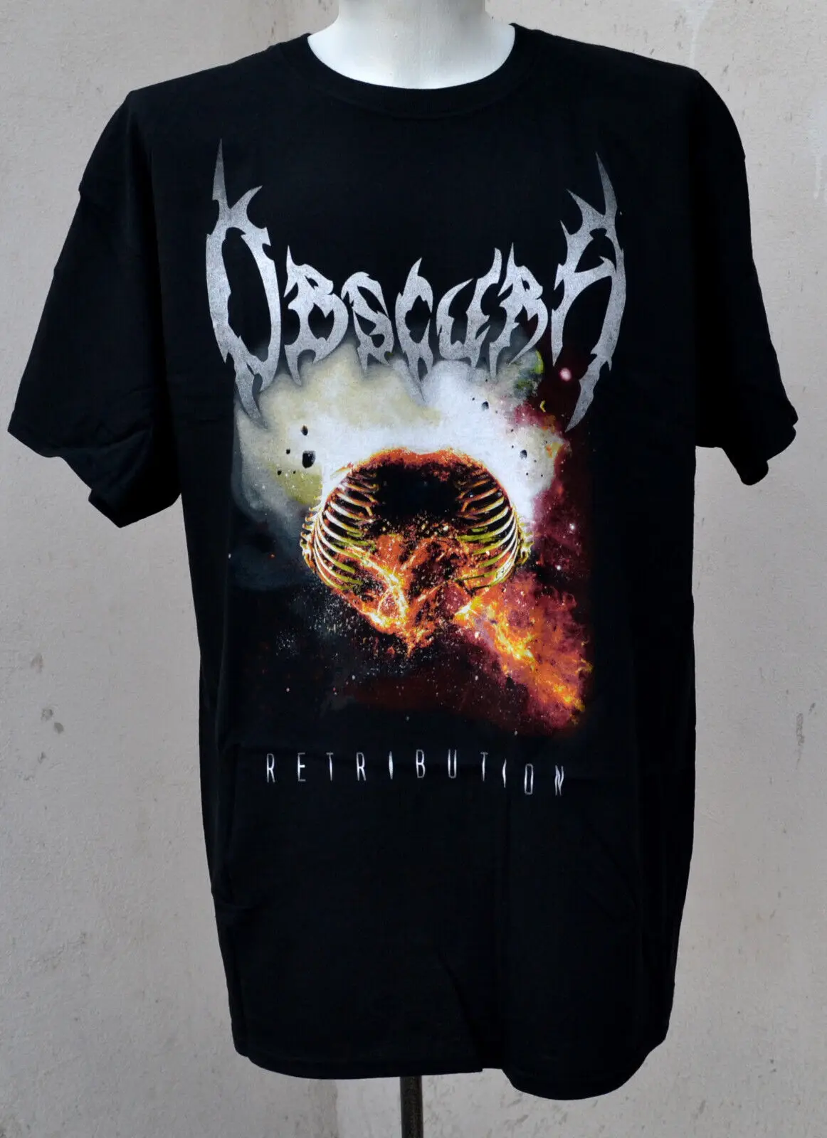 Obscura Shirt Retribution Progressive Death Metal Sz XL Licensed Merch