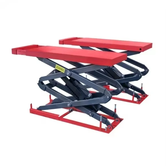 Double Cylinder Hydraulic Lift Portable Electric Scissor Single Car Lift