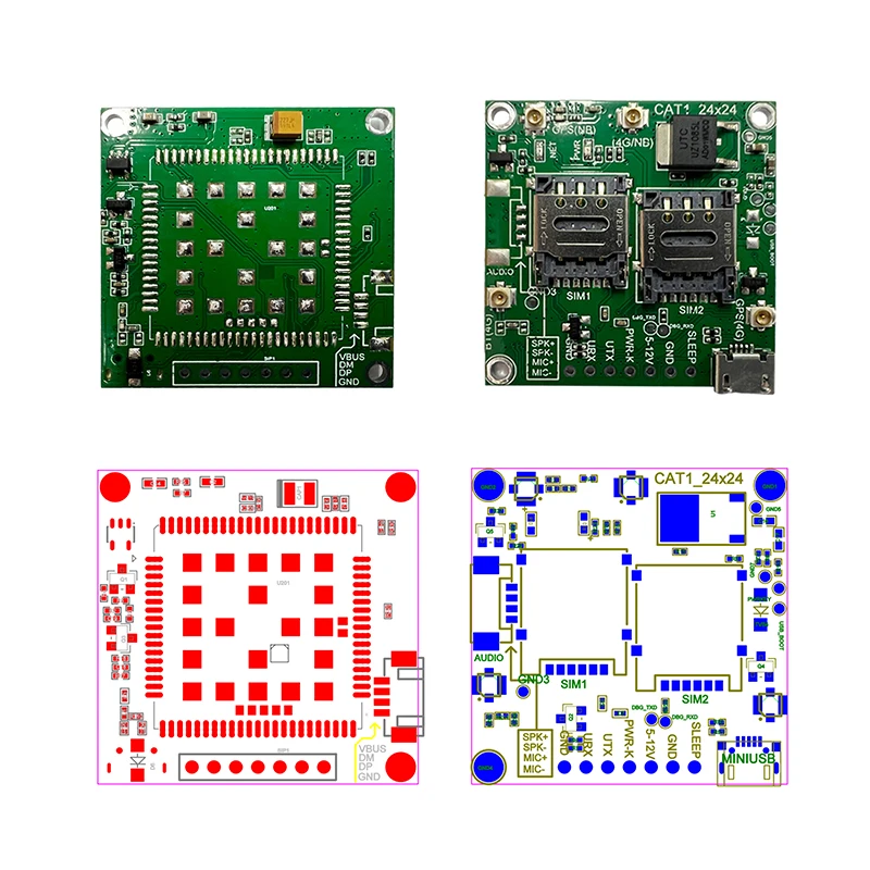 Placa base SIMcom SIM7070E, SIM7070G, SIM7000E, SIM7000A, SIM7000G, NBIOT, CATM, LPWA