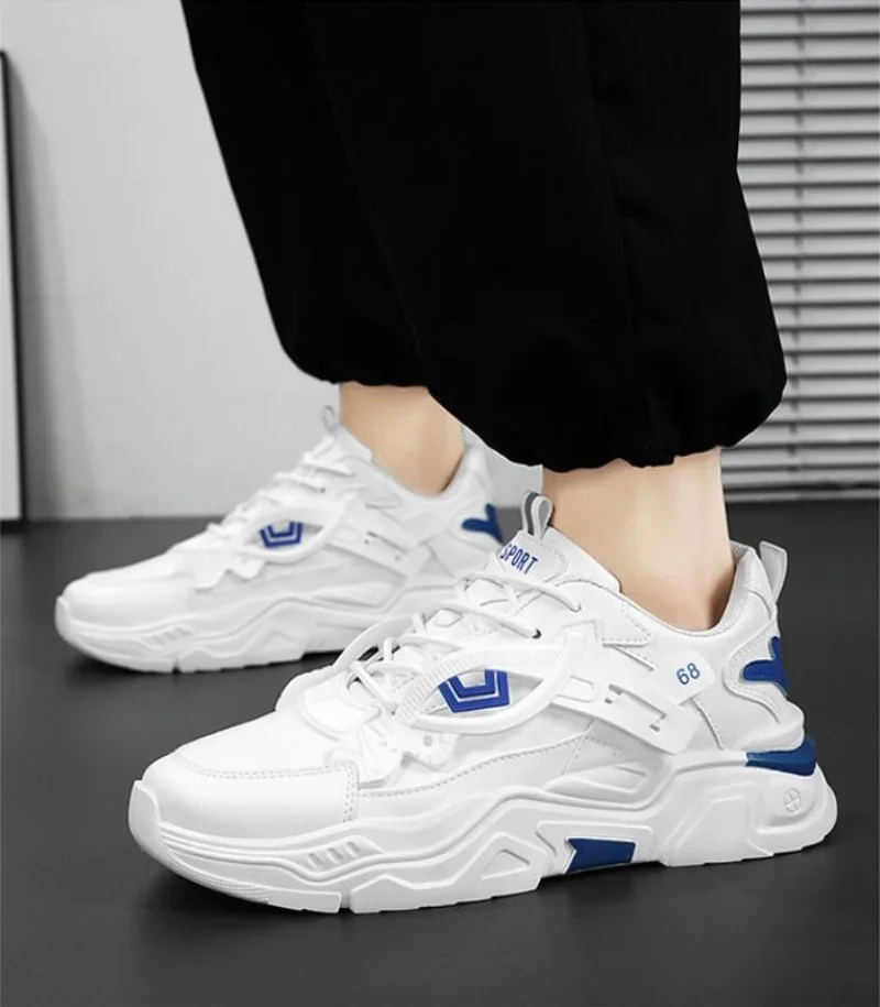 

New Men's height increasing shoes four season thick soled men's casual sports shoes soft soled comfortable outdoor running shoes