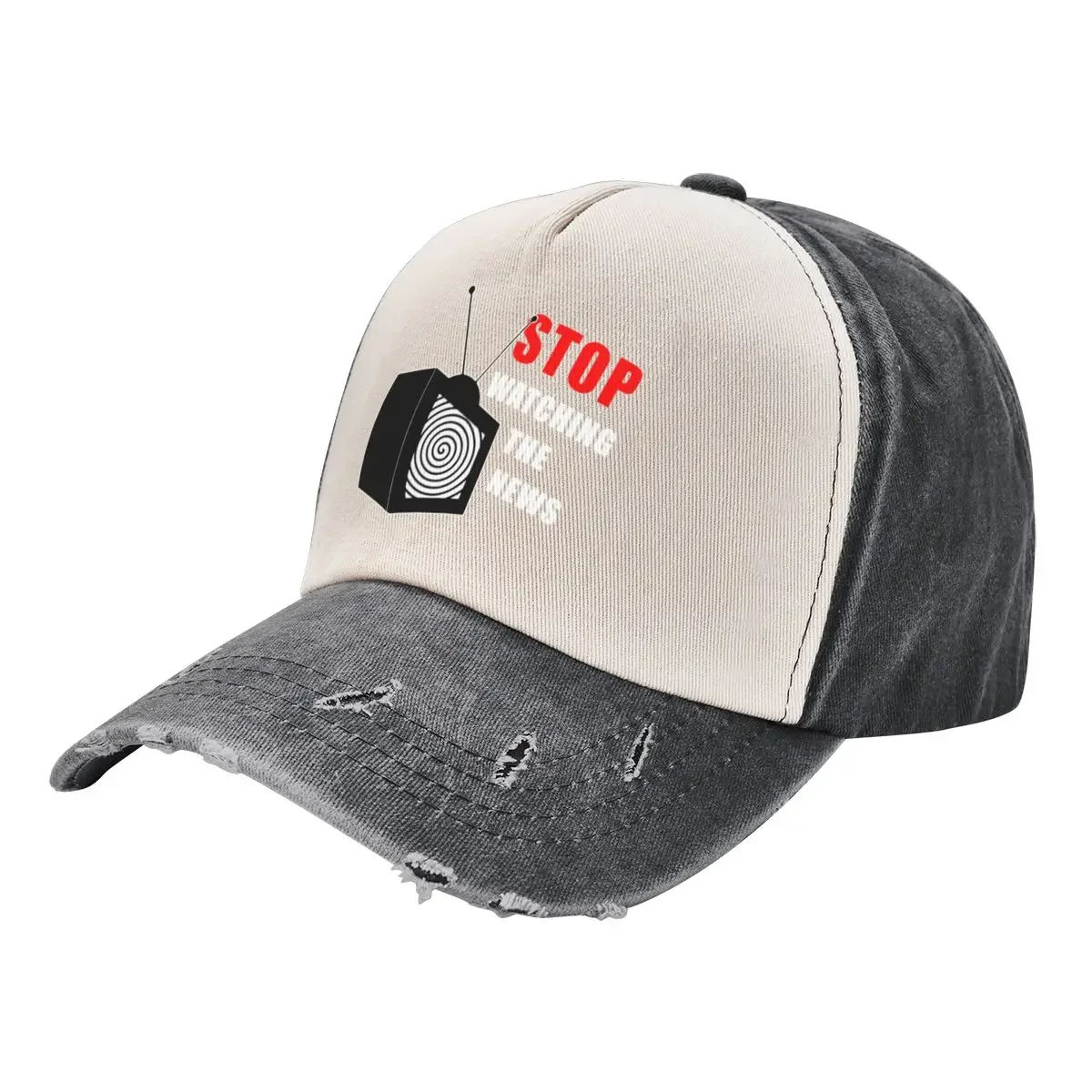 

Stop Watching The Fake News, Brainwashing TV Baseball Cap Beach Bag Gentleman Hat |-F-| Sun Hats For Women Men's