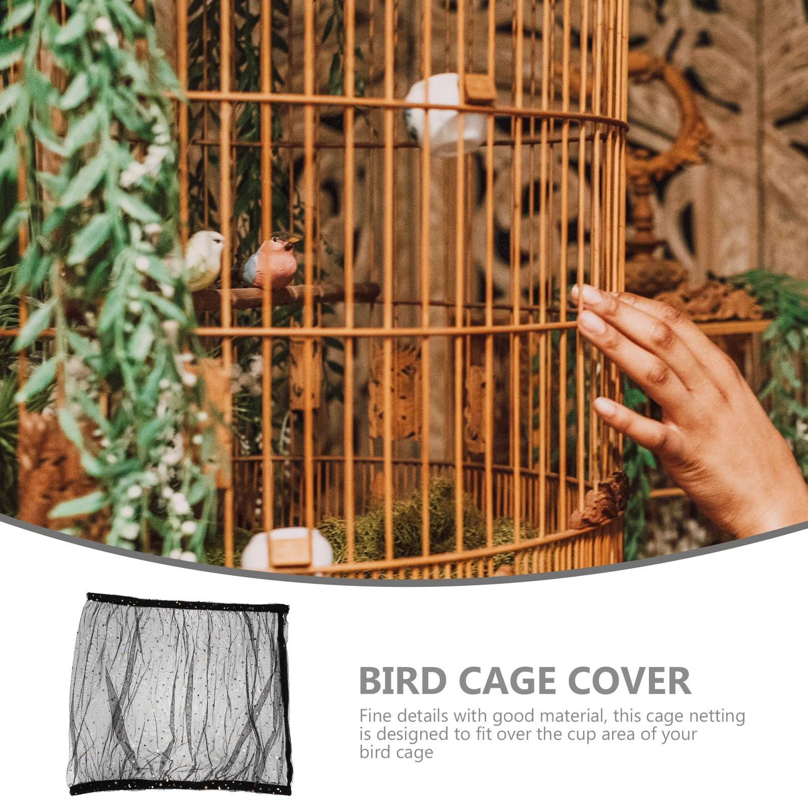

Birdcage Protective Cover Accessories for Birds Network Cages Parrot Mesh Dust Covers Water Proof Parrots