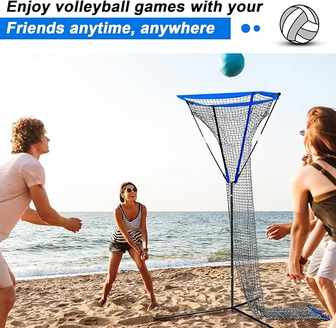 Volleyball Setter Trainer Net Training Equipment Adjustable Angle Indoor and Outdoor Net OEM Brand Made in Henan China