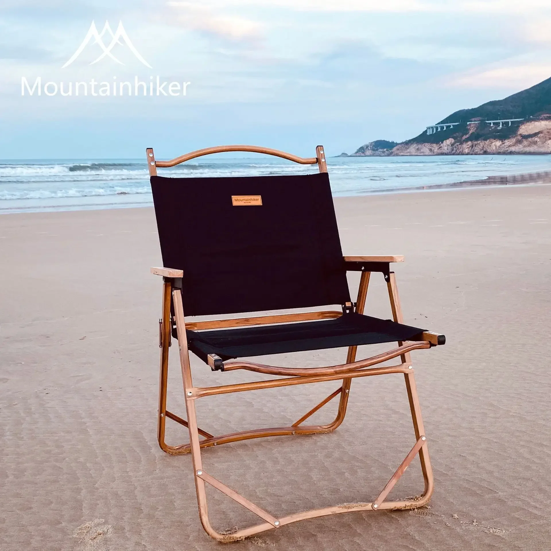 Mounthiker Outdoor Folding Wooden Kermit Chair Aluminum Alloy Ultralight Portable Camping Chairs Leisure Picnic Beach Travel