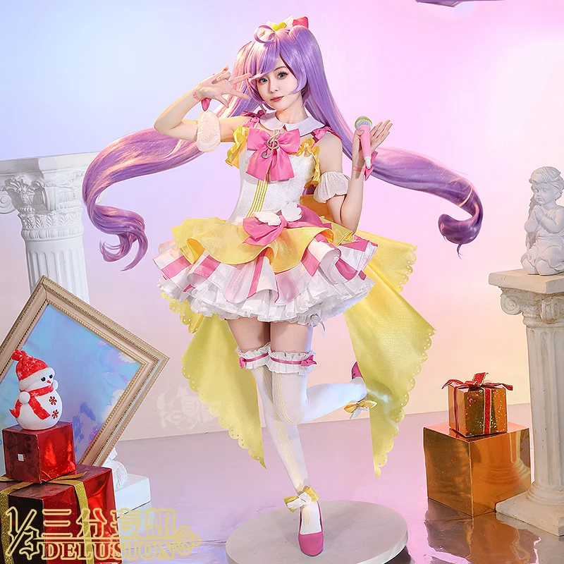 Traje de juego cos-kiki Anime Pripara Manaka Laala, precioso vestido encantador, disfraz de Cosplay, traje de juego de rol para fiesta de Halloween para mujer